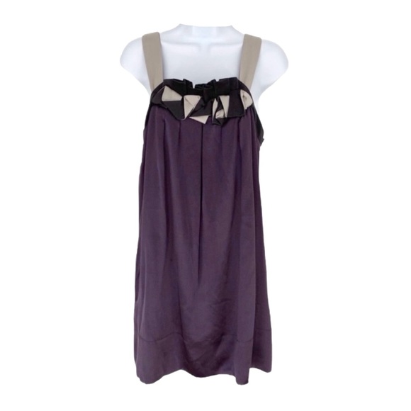 BCBGMaxAzria, Small, Purple 100% Silk Dress, Party Cocktail Formal, Adjustable - Picture 1 of 12